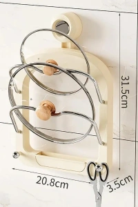 Mutfak Tava Tencere Kapak Tutucu Organizer Raf