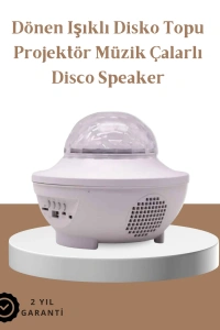 Müzik Ritimli Işık Değişimi & Dönen Dalga Efekti – Galaxy Projektör