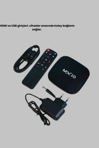 MX Box S 4K Android TV Box – Google Asistan, Dolby Ses, 8 GB Hafıza, Chromecast Desteği