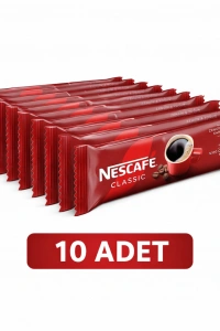 Nescafe Classic 2 Gr 10 Adet Tek İçimlik Stick Çözünebilir Granül Kahve Paket