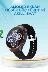 NFC Destekli Akıllı Saat AMOLED Ekranlı Şık Tasarım