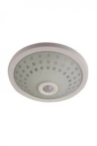 NİSALUCE E-2002 TAVAN ARMATÜR ( CAMLI  KAFES ) ( 360° HAREKET SENSÖRLÜ=5MT ALGI ) (2 ADET E27 AMPUL DUYLU )*12