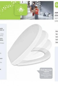 NKP Genesis Amortisörlü+Tak Çıkar Klozet Kapağı