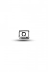 Nomination Uyumlu O Harf Charm | Çelik Bileklik Aksesuarı | Kişiye Özel Harf Modülü | Minimal & Zarif