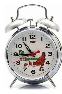 Nostaljik Kurmalı Horozlu Çalar Saat Büyük Boy