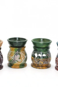 Obsidian Taşı Buhurdanlık Model 3