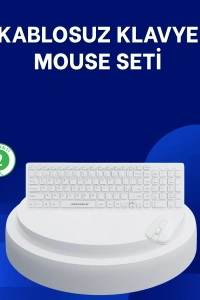 Ofis ve Ev Kullanımı İçin Kablosuz Klavye Fare Seti - Ergonomik ve Pratik