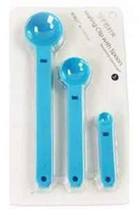 Ölçme Kaşıklı Poşet Klipsi 3lü Paket