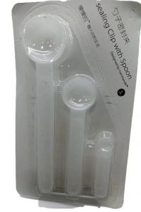 Ölçme Kaşıklı Poşet Klipsi 3lü Paket