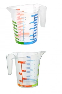 Ölçü Kabı Dereceli Renkli 1000 ML + 300 ML Set