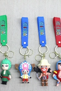 One Piece Karışık Karakterler Silikon Anahtarlık