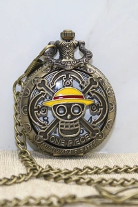 One Piece Tasarımlı Köstekli Saat