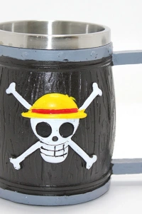 One Piece Temalı 3D Kabartmalı Çelik Kupa Bardak