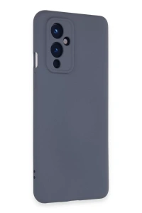 One Plus 9 Kılıf Nano içi Kadife Silikon - Gri