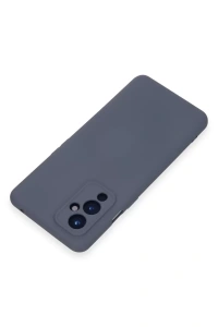 One Plus 9 Kılıf Nano içi Kadife Silikon - Gri
