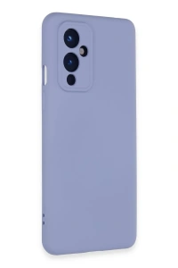 One Plus 9 Kılıf Nano içi Kadife Silikon - Lila