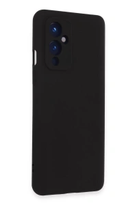 One Plus 9 Kılıf Nano içi Kadife Silikon - Siyah