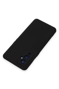 One Plus 9 Kılıf Nano içi Kadife Silikon - Siyah