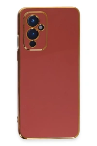 One Plus 9 Kılıf Volet Silikon - Kırmızı