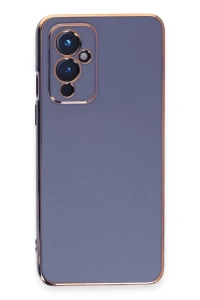 One Plus 9 Kılıf Volet Silikon - Mavi