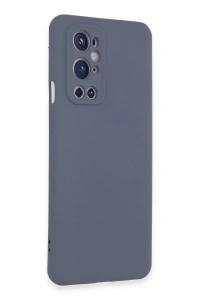 One Plus 9 Pro Kılıf Nano içi Kadife Silikon - Gri