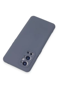 One Plus 9 Pro Kılıf Nano içi Kadife Silikon - Gri