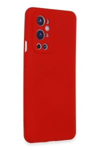 One Plus 9 Pro Kılıf Nano içi Kadife Silikon - Kırmızı