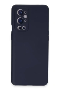 One Plus 9 Pro Kılıf Nano içi Kadife Silikon - Lacivert