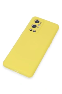 One Plus 9 Pro Kılıf Nano içi Kadife Silikon - Sarı