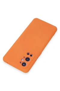 One Plus 9 Pro Kılıf Nano içi Kadife Silikon - Turuncu