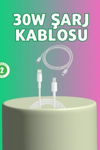 Orijinal Kalite 30W Type-C Lightning Hızlı Şarj Kablosu – 1.2m Dayanıklı