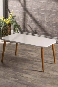 Orta Sehpa Ahşap Torna Ayak Kare Ceviz