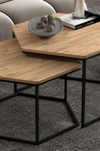 Orta Sehpa Altıgen İkili Lüx Atlantik Çam