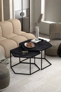 Orta Sehpa Altıgen İkili Lüx Bendir