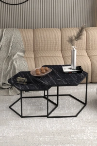 Orta Sehpa Altıgen İkili Lüx Bendir