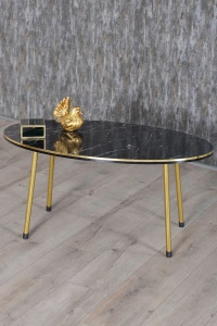 Orta Sehpa Bendir Kr Metal Ayak Çift Gold