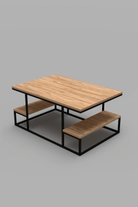 Orta Sehpa Delux Raflı Atlantik Çam