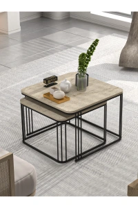 Orta Sehpa İkili Alize Traverten