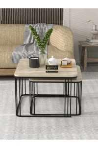 Orta Sehpa İkili Alize Traverten