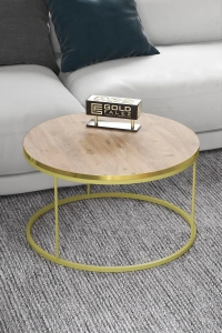 Orta Sehpa Ikili Lüx Specıal Gold Ceviz