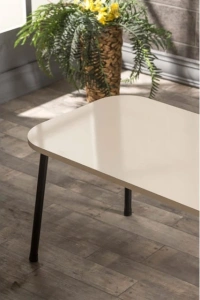 Orta Sehpa  Metal Ayak Krem KR