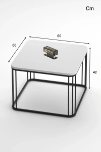 Orta Sehpa Tekli Alize Beyaz