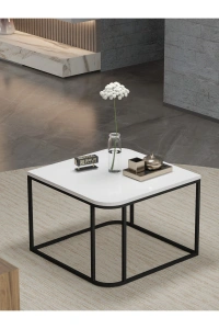 Orta Sehpa Tekli Damla Beyaz