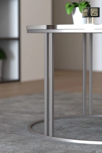 Orta Sehpa Tekli Special Lüx Gümüş Bendir