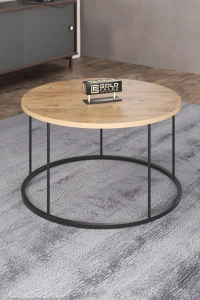 Orta Sehpa Tekli Ve 3Lü C Zigon Sehpa Kombin Set Ceviz