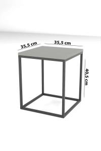 Orta Sehpa Ve Zigon Sehpa 5li Lüx Set Altın Ceviz