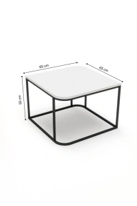 Orta Sehpa Ve Zigon Sehpa Damla Beyaz