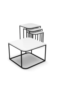 Orta Sehpa Ve Zigon Sehpa Damla Beyaz