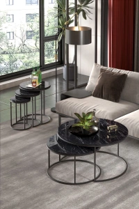 ORTA SEHPA VE ZİGON SEHPA SET İKİLİ LÜX C ZİGON BENDİR