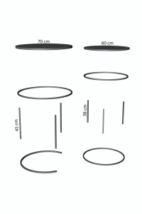 ORTA SEHPA VE ZİGON SEHPA SET İKİLİ LÜX C ZİGON EFES